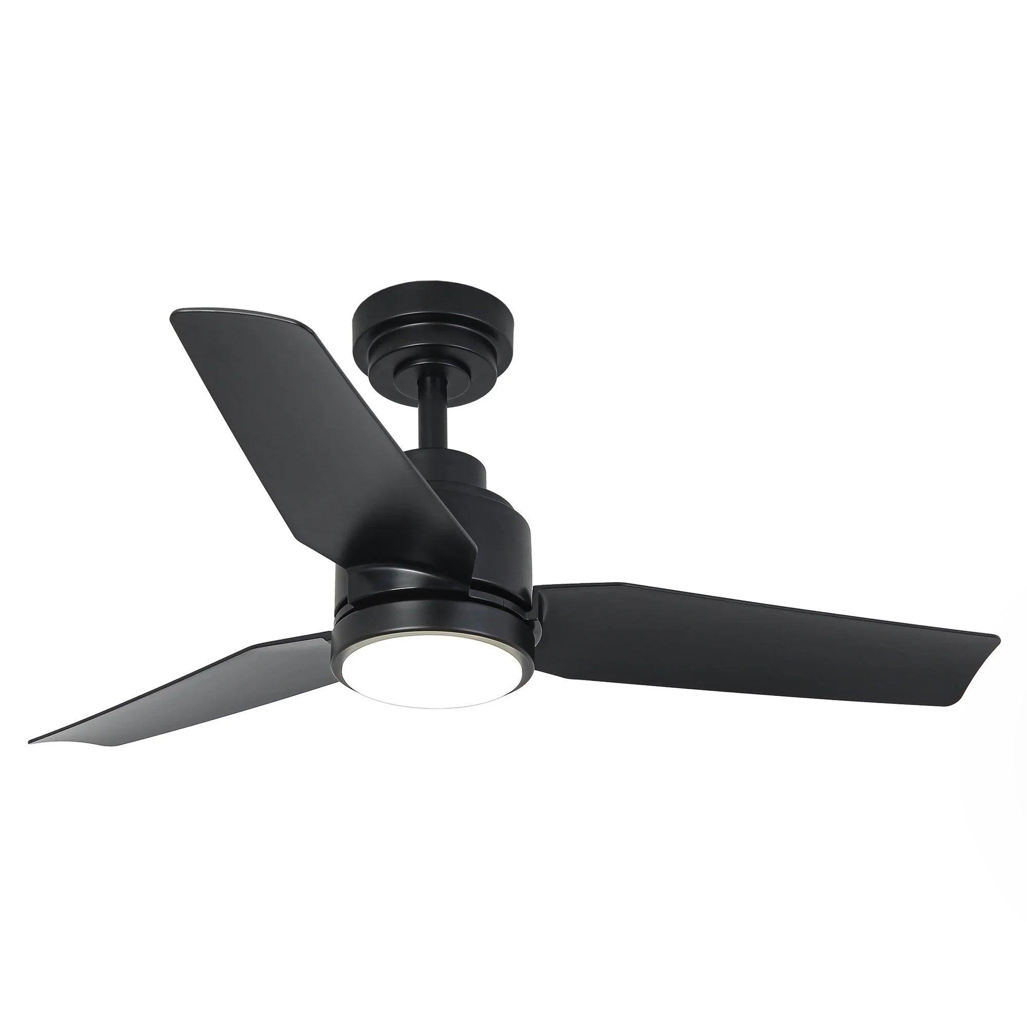 Vaczon 42" DC Motor Ceiling Fan | Modern Downrod Mount, Dimmable LED Light & Remote, Quiet 6-Speed