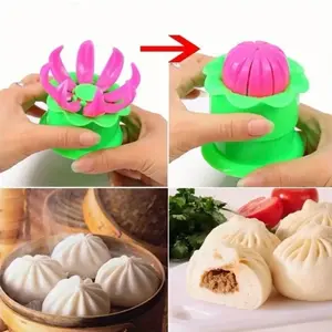 Colorful Plastic Steamed Bun Mold - Dumpling Maker for DIY Kitchen Ideal for Stuffed Buns Easy to Use and Fun to Cook
