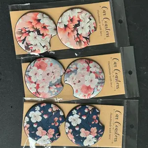 Cherry Blossom Car Coaster
