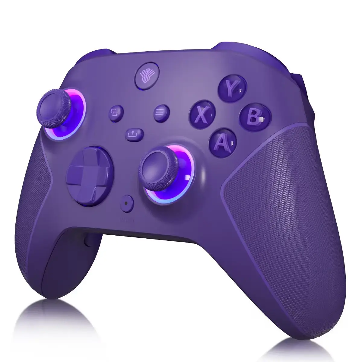 Wireless Gaming Controller with Hall Effect Anti-Drift Sticks, Compatible with Xbox Series X|S, Steam & Windows PC, 2-Stage Triggers, 7-Zone RGB, Dual Vibration, Turbo, Macros, 1000mAh Battery, 3.5mm Jack