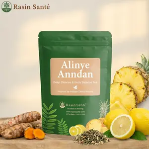 Rasin Santé Alinye Anndan Herbal Tea - Refreshing Blend for Balance & Harmony - Ideal for Morning or Evening Routine - 100% Natural, No Additives - Beverage