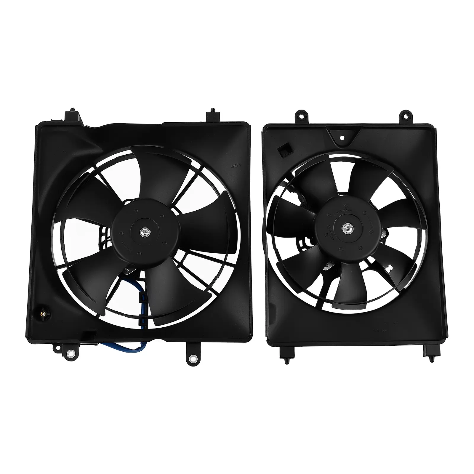 2PCS for AC Condenser Radiator Cooling Fan compatible for Honda Civic 2013-2015 compatible for Acura 2013-2015