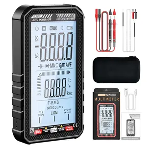 Digital Multimeter Tester,  Digital Multimeter 6000 Counts with Auto Ranging Digital Voltmeter Measures  Current Resistance Continuity for Electricians,DIY (620C Black)