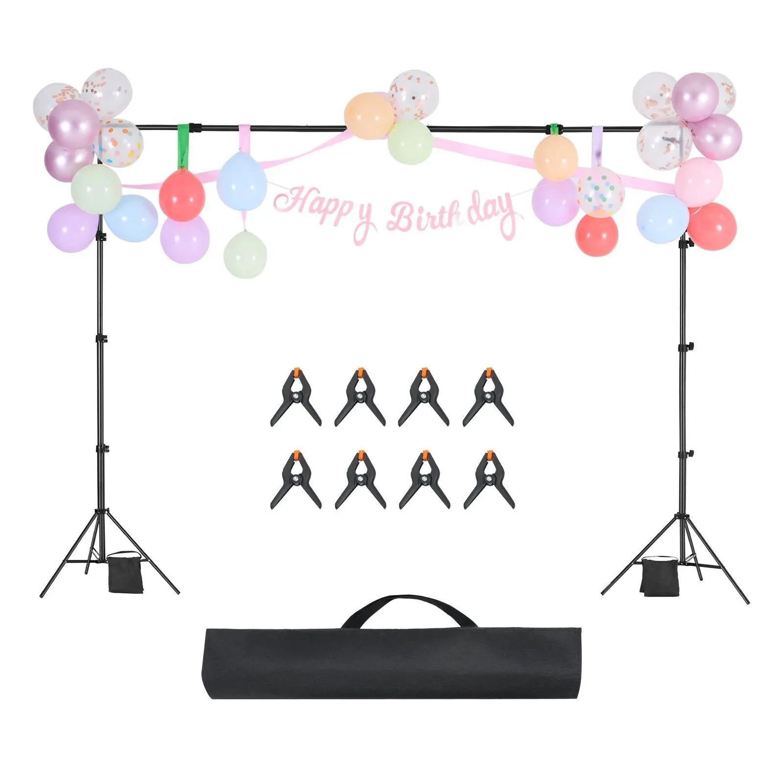 【SummerFinds】Backdrop Stand Background Stand Kit 7 x 10 ft for Party & Photo Studio