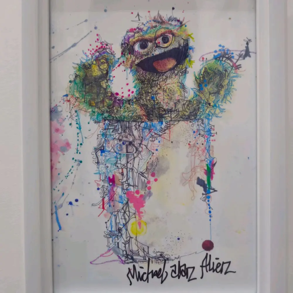 Michael Alan Alien "I Love Trash" 4"x6" fine art print