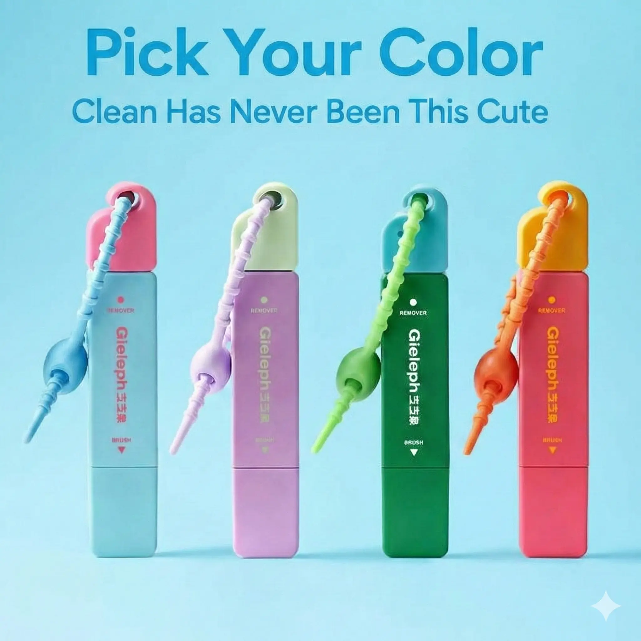 Gieleph 12ml Instant Stain Remover Pen - Compact Portable Dual-Head Household Cleaner with Brush & Towel, Lightweight Quick-Dry for Clothes, Fabric, Shoes, On-the-Go Essential for Coffee, Oil Stains, Instant Pen