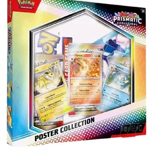 Pokémon Prismatic Evolutions Poster Collection Featuring Hareem & Other Cards from the Trading Card Game Series