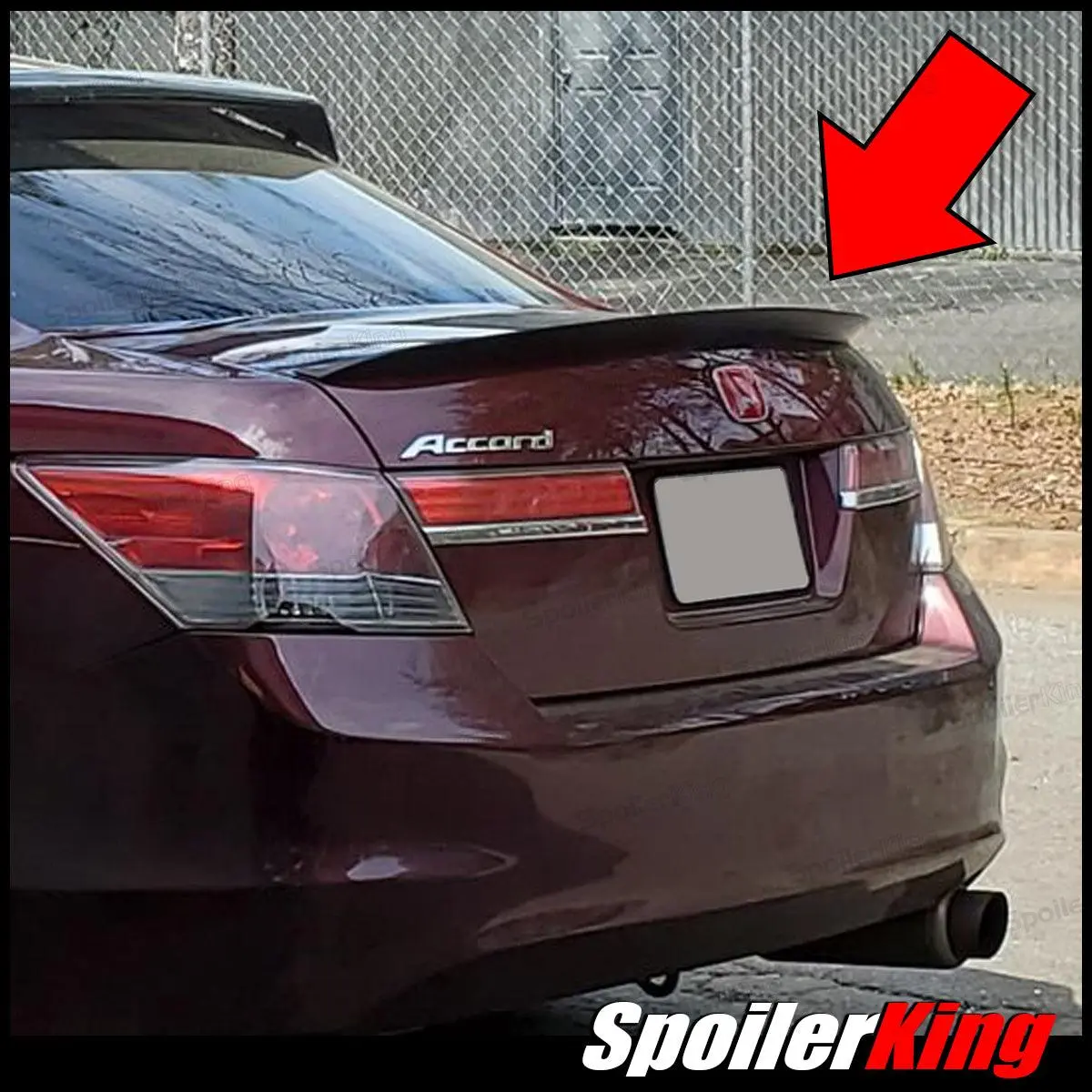 Spoiler King Polyurethane Duckbill Car Rear Spoiler for Honda Accord 4dr (2008-2012) - Car Accessories with Aggressive Rear Line, Larger Curve & Duckbill Flair (284G)