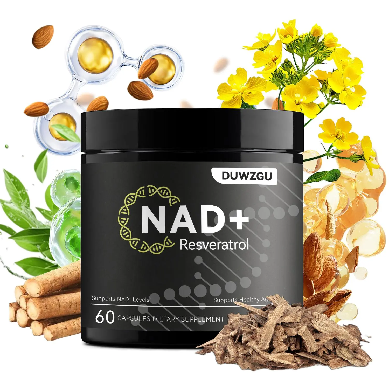 Liposomal NAD+ Supplement Supplement ,Resveratrol & CoQ10 - Advanced Formula, 60 Capsules Liposomal NAD+ Supplement Supplement ,Resveratrol & CoQ10 - Advanced Formula, 60 Capsules