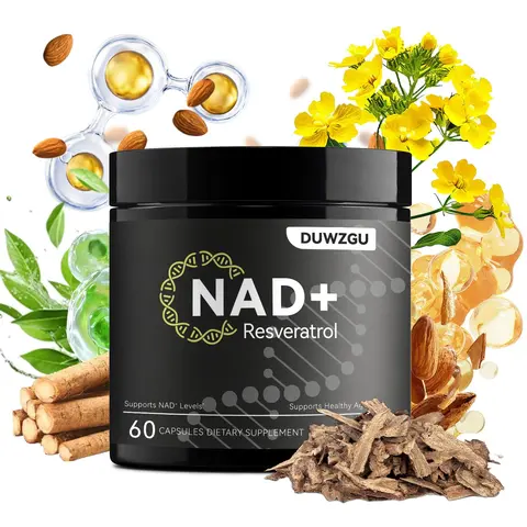 Liposomal NAD+ Supplement Supplement ,Resveratrol & CoQ10 - Advanced Formula, 60 Capsules