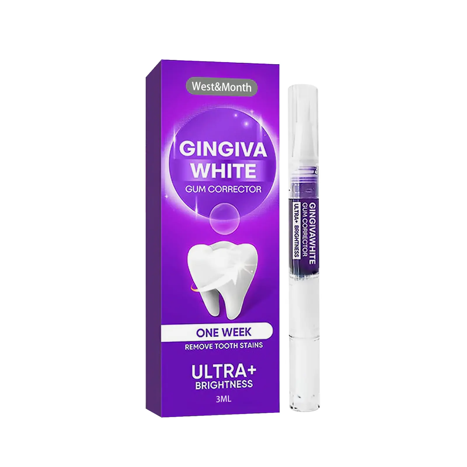 WEST MONTH Gingiva White Gum Corrector Instant Soothing Gel Repair Sensitive Gums Relieve Discomfort Redness Quickly