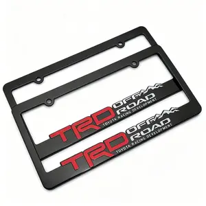 Rugged Off-Road License Plate Frame Set – Heavy Duty 2-Pack for Compact SUVs & Mid-Size Trucks – Universal Fit, Tool-Free Installation, All-Terrain Style