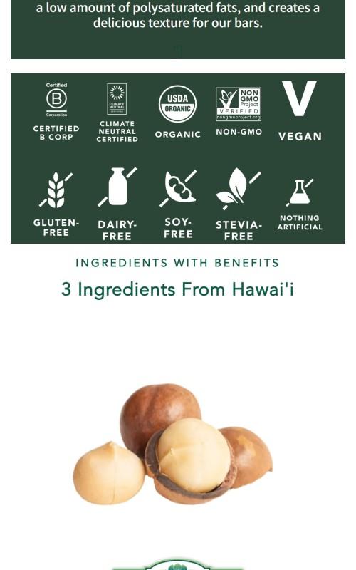 ALOHA The Taro Bar | 6 Bars | 14g Plant Protein, 10g Fiber, 3g Sugar | Taro + Macadamia Nuts | Vegan, Gluten-Free | Unique Hawaiian-Inspired Flavor Healthy