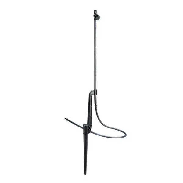 Rain Bird MSSTKTH1S Outdoor Half Circle Drip Microspray on Stake - 0-31 gph Adjustable Flow, Adjustable Height (Max 18in), Pre-Attached 36in 1/4in Tubing, Half Circle Coverage, Up to 10ft Watering Distance, 8-Pack Garden Irrigation Equipment