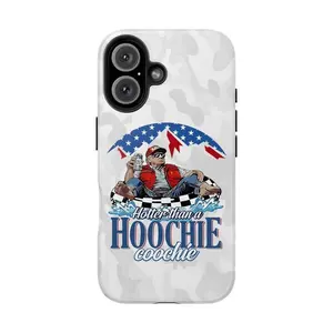 Hotter Than A Hoochie Coochie Trump With Busch Light Camo Phone Case For iPhone 17 16, 15, 14, 13, 12, 11