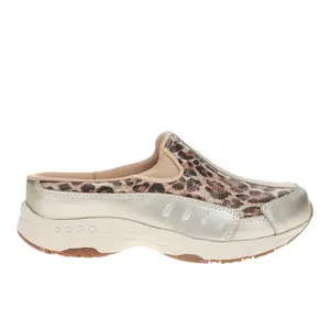 Easy Spirit Womens Traveltime Sequin Slip On Clogs Casual - Gold
