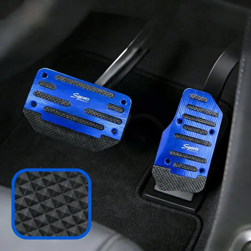 Sport Aluminum Car Pedal Set - Anti-Slip Brake & Accelerator Pedal Covers