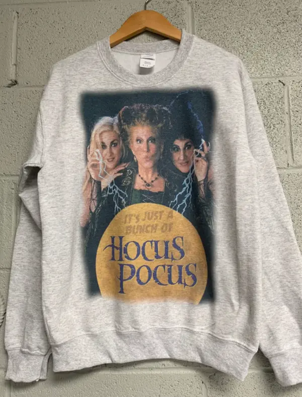Halloween Sweatshirt Ho cus Po cus Sweatshirt Halloween Crewneck, Sanderson Sisters Sweatshirt Halloween Movie Shirt unisex