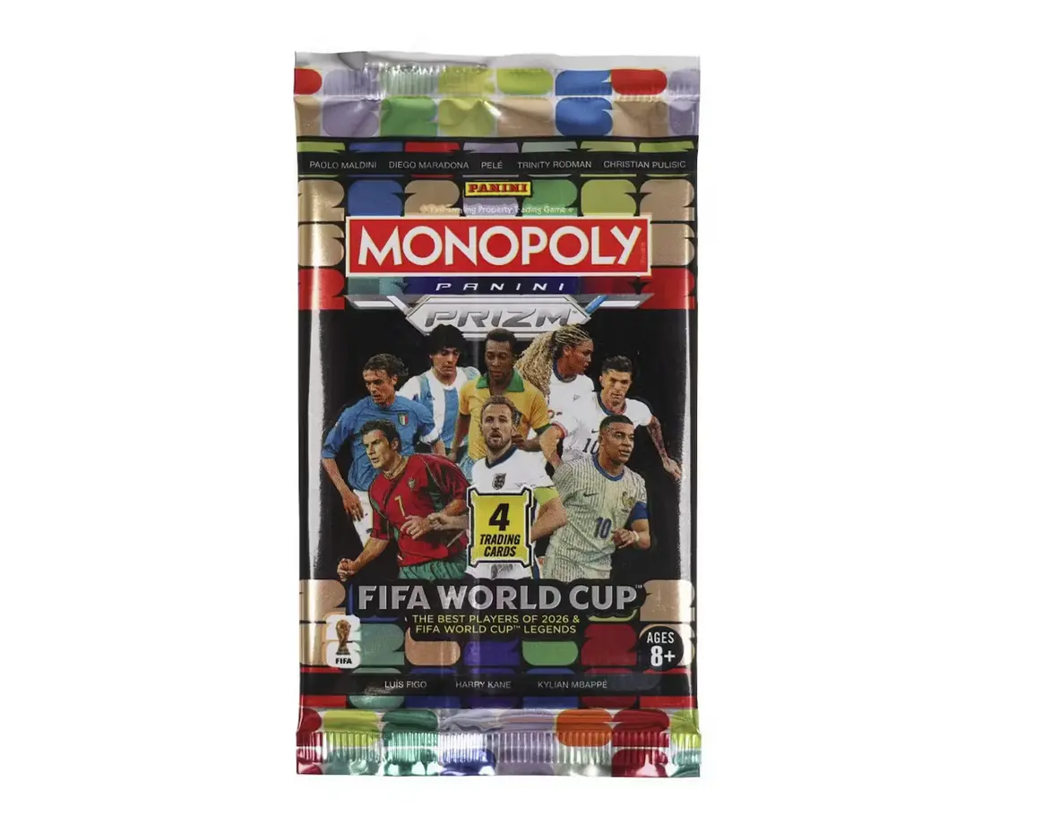 2 (TWO) Single Packs 2026 Panini Prizm Monopoly FIFA World Cup BLASTER