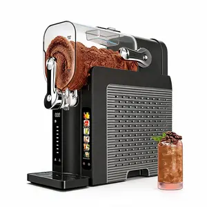 2-in-1 Soft Serve Ice Cream Maker,Slushie Machine,No Ice Needed with LED Display,6 Smart Presets,Adjustable Hardness, Auto Clean, Delay Timer,One-Touch Dispensing,Countertop Frozen Drink Machine, party   gift ,Outdoor, SummerWins, home user, counter