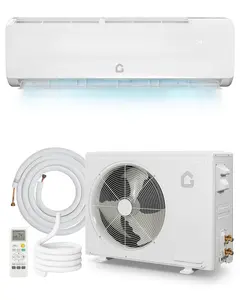 Gaomon Compact 9000 BTU Ductless Mini Split Air Conditioner - 19 SEER2 115V Inverter, Energy Saving Cooling/Heating Built-in Heat Pump, Cools Up to 450 Sq. Ft, White