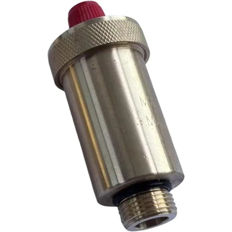 Brass Automatic Float Valve with 1/2-Inch Thread for Compatible Radiator and Heating Pipe Systems, HVAC Plumbing Accessory for Installation Projects, Valve Replacement and Routine Household Heating Equipment Maintenance