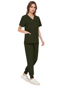 Pet Medical Accessories Pet Doctor Costume Mens Pet Pet Grooming Wear Summer Pet Dentistry Grooming Uniform Solid Color Beautician Work Clothes Set Veterinary Work Clothes
