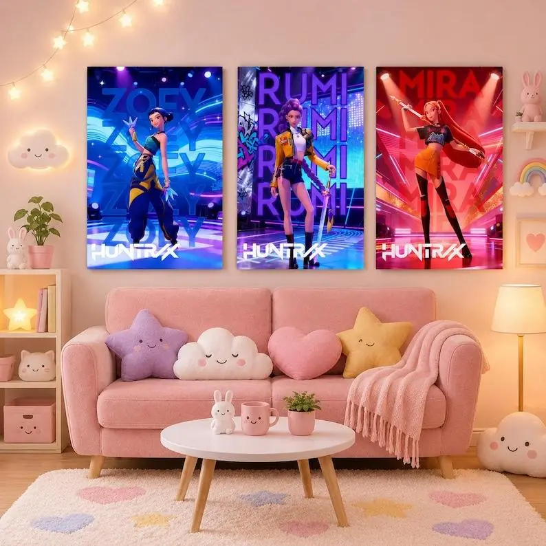 Set of 3 Custom KPOP-Inspired Hun.ter 2026 Poster
