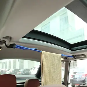 1pc Bungee Cords With Hooks, Elastic Strap Adjustable Tension Belt Car Clothesline Hook Cargo Luggage Lashing Buckle Rope For Car Motorcycle Travel Adjustable Hanging Ropes