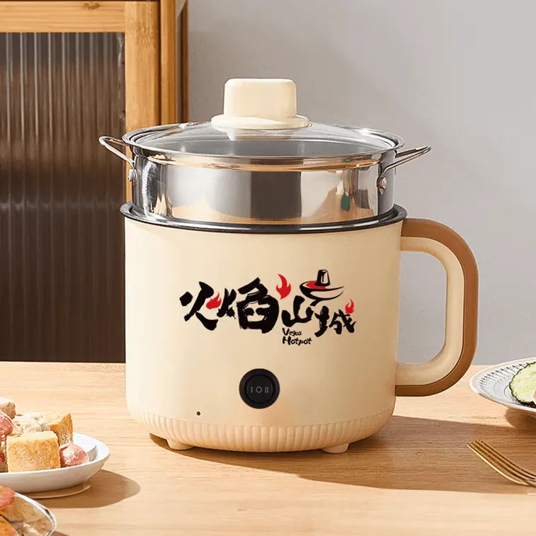 VEGAS Electric Hot Pot - Multi-Function Steamer & Cooking Pot, Non-Stick Sauté Pan, Auto Keep Warm Mode, Ideal for Dorm & Small Kitchens-Color Shipped Randomly-Available in 7", 9.5", 10.2"