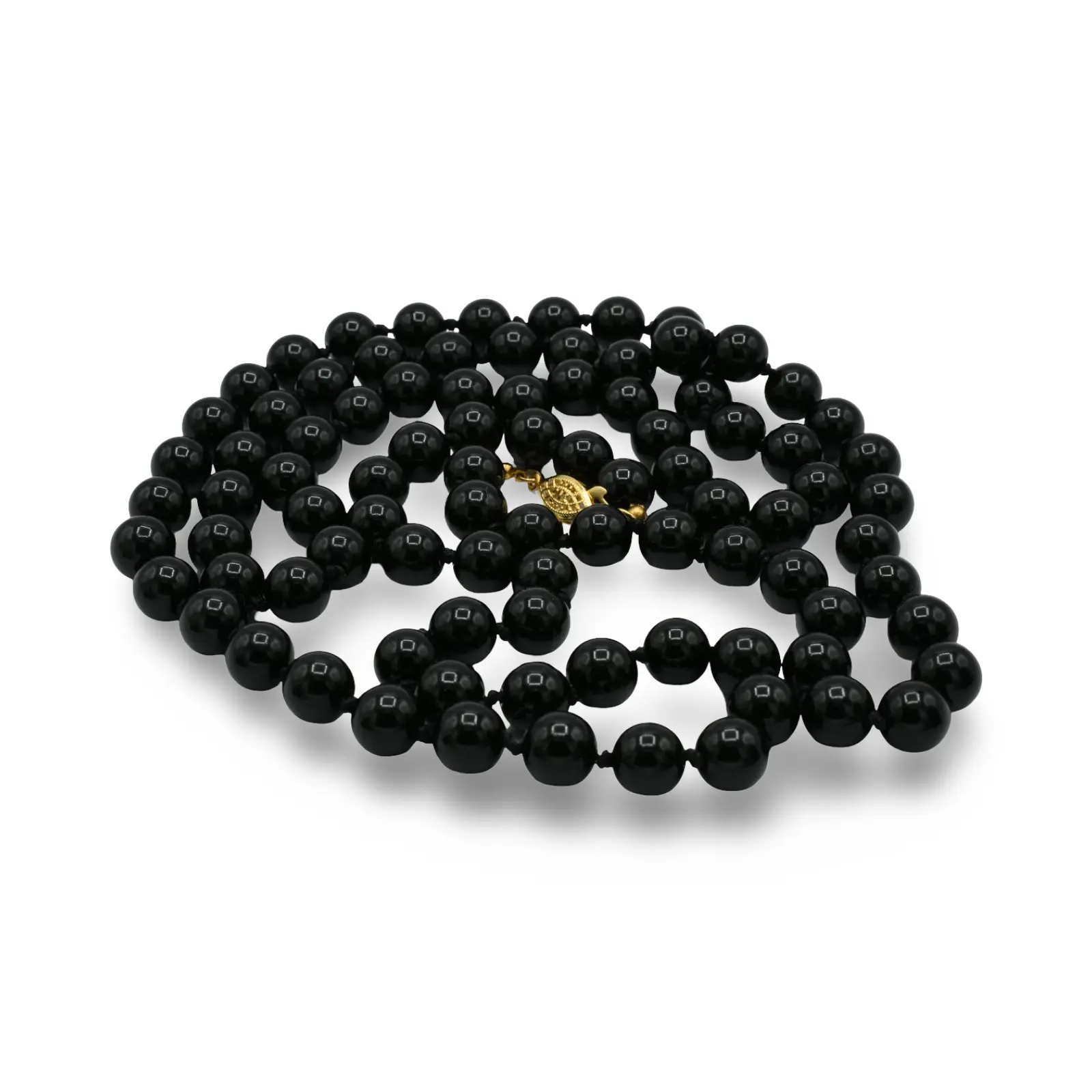 Long  Black Agate Necklace