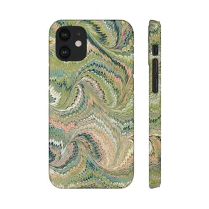 Marbled Green Swirl Phone Case - Single Layer Slim Case