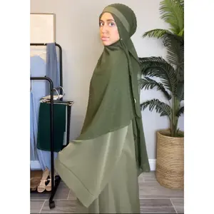 Olive Green Dubai Abaya for Women - Muslim Clothing
