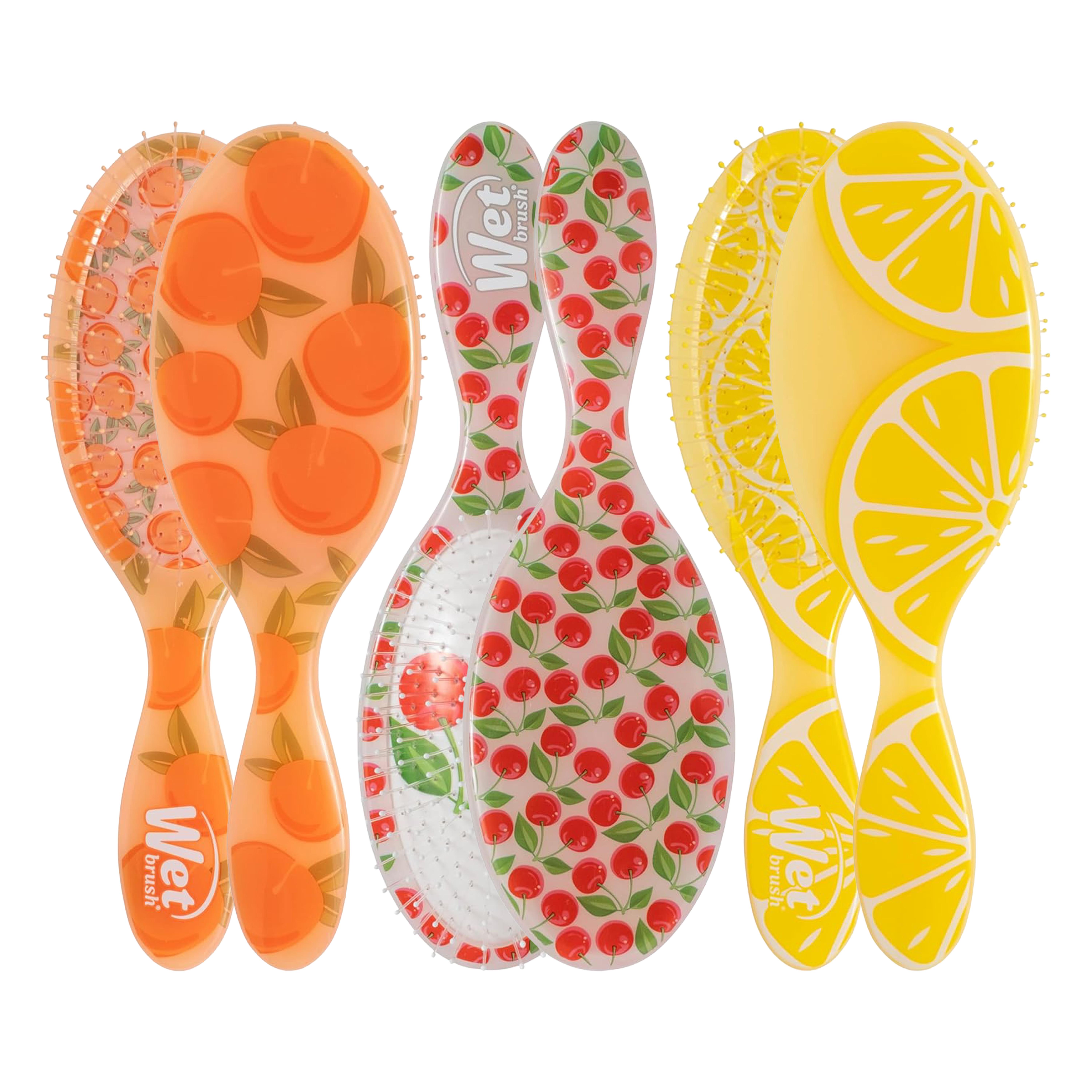 Wet Brush Tutti Fruitti Original Detangling Trio - Peach, Cherry, Lemon - Limited Edition Wet Brush Tutti Fruitti Original Detangling Trio - Peach, Cherry, Lemon - Limited Edition