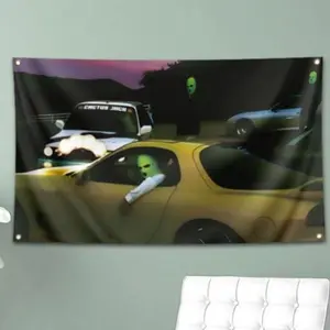 Top Rappers Wall Banner 3x5ft Wall Mounted Tapestry for Room College Dorm Decor Banner Indoor and Outdoor Decor with Four Brass Grommets