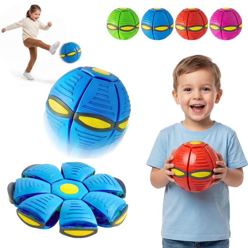 CHERMORY Random 3-Piece Magic Flying Saucer Ball Set - Magic Metaball - Best Outdoor Toy for Kids, Foldable Magic Flying Saucer Ball, Sensory Decompression Toy for Boys and Girls, Interactive Metaball