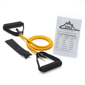 212 MAIN Yellow L Single Resistance Band - 2-4 lbs Load, Portable, Compact, Latex-Free Resistance Band for Physical Therapy