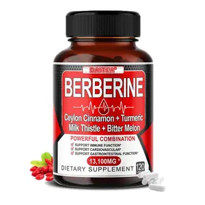 Daitea Berberine Health Supplement. Supports cardiovascular health ,120 Capsules