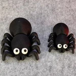 3D Printed Articulated Spider Fidget Toy, Flexi Spider Desk Pet, Small or Regular Size Spider, Sensory Toy, Spooky Cute Gift