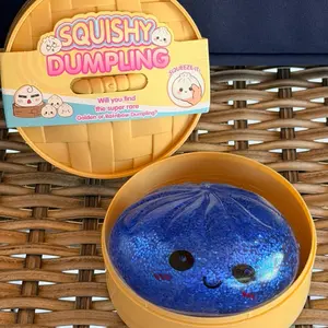 Blue glitter dumpling squishy