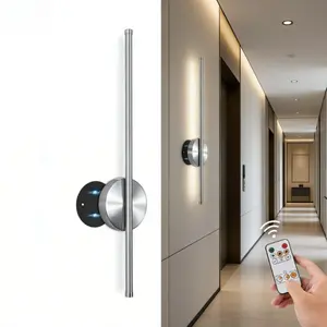 2-Pack USB Rechargeable Wall Lights, Magnetic LED Wireless Wall Lamp with Remote, Adjustable Brightness, Bedroom & Hallway, 3 Color Modes, Wall Mounted Lights