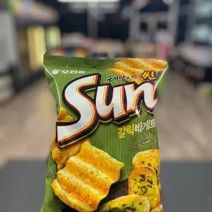 Sun Garlic Baguette Sun Chips - Korean Snack with Garlic bread Flavor