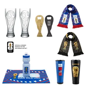 FIFA World Cup 2026 Sports Towel Scarf Premium Gifts for Soccer Fans Polyester Trophy Scarf Perfect for Game Day | US Local Stock, Fast Shipping