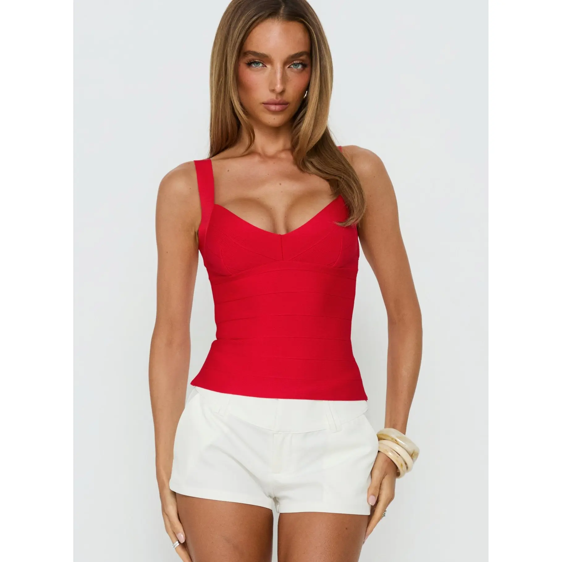 Justina Bandage Top Red Justina Bandage Top Red