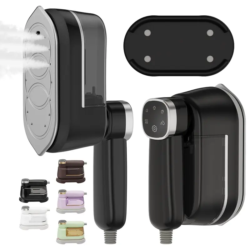 PLAYHOT Handheld Steamer for Clothes,10s Heat Up,1200W Steamer ＆ Iron 2 In 1,160ml Capacity Travel Size Garment Steamer,Large Ceramic Heat Panel for 110V~120V Only