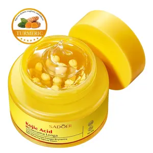 Kojic Acid Turmeric Vitamin C Face Cream, 1.78 oz | Dark Spot Corrector & Skin Brightening Tone Renewal Cream | Hyper-pigmentation, Uneven Skin Tone & Radiance Care for Troubled Skin Moisturizers refreshing dewy glow herbal