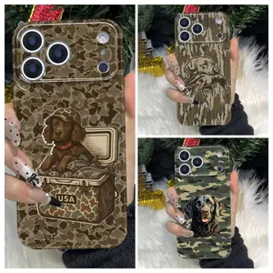 Camouflage Hunting Dog Phone Cases – Perfect for Outdoor & Duck Hunting Fans | USA-Inspired Designs Phone Case For iPhone 17 16 15 14 13 12 11 PRO PLUS MAX Phone Case #JKFLKGOU1