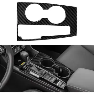 Car Gear Shift Panel Cover Decals for 2022 2023 Honda Civic 11th Gen Accessories Carbon Fiber Interior Stickers