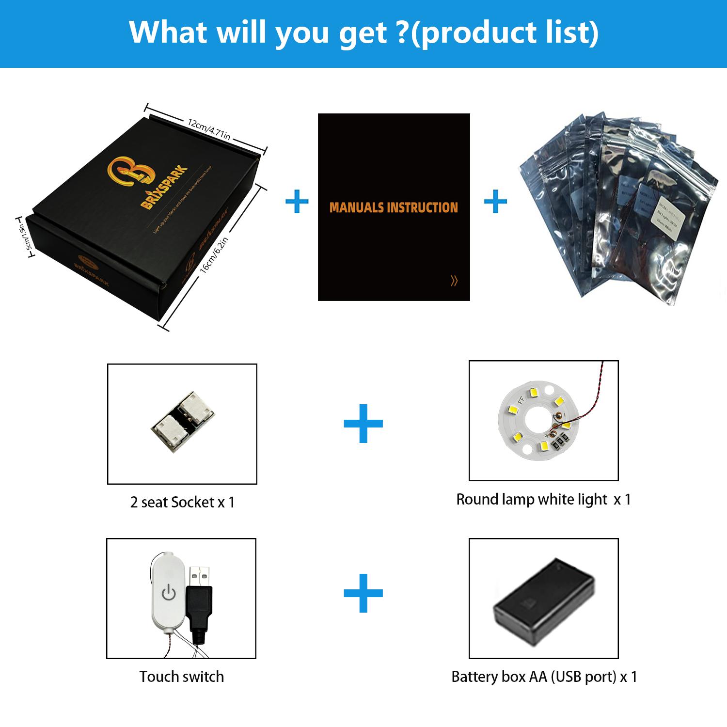 LYBMTWF LED Lighting Kit for LEGO Ideas Series #21357 "Pixar: Luxo Jr." — DIY Light Upgrade Set Building Block Model Lighting— The Perfect Gift for Holidays and Birthdays (Model Not Included)