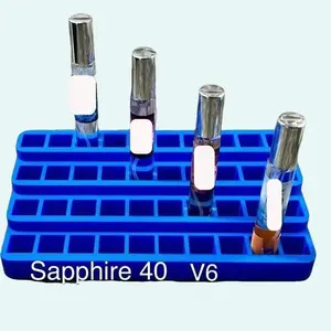 Sapphire 40 Model V6 Fragrance Decant Holder - Multi-Color Holder for Versatile Use Lightweight Organiser Racks Decor fragrance